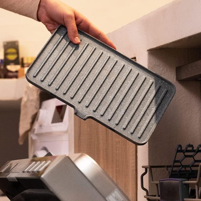 Електричний гриль Cecotec Rock'nGrill 1500 Stone Ceramic Mix з керамічним покриттям та знімними каменями, 1500 Вт