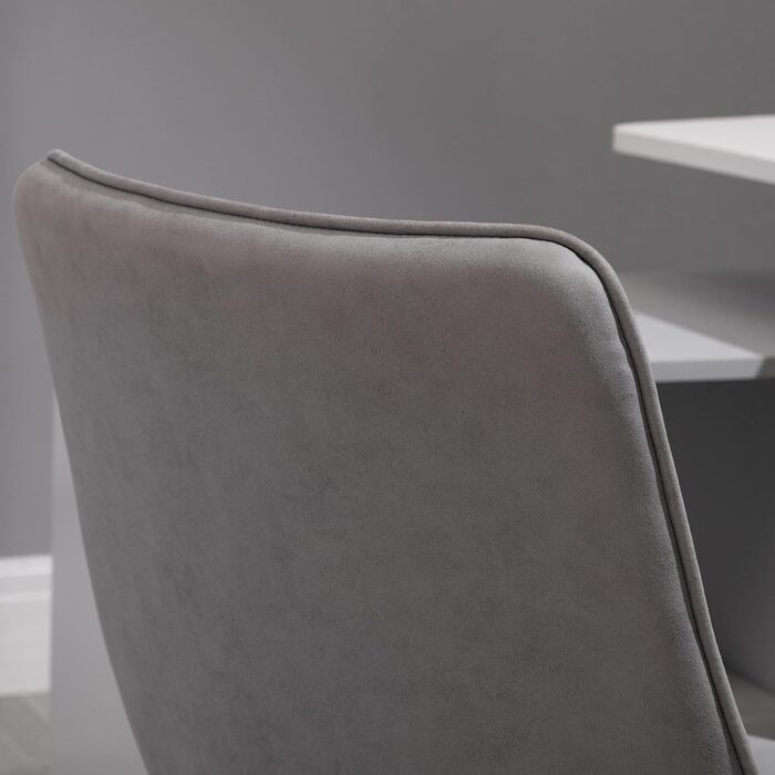 Крісло офісне Vinsetto, поворотне, регульоване по висоті, сірого кольору, 60x60x90 см