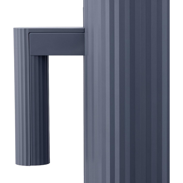 Термос Alessi Plissé MDL12 G - дизайн-термос з подвійними стінками, 1 л, сірий