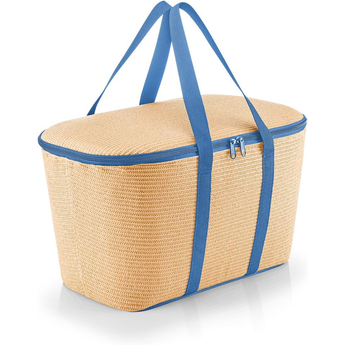 Сумка-холодильник Reisenthel Raffia Blue - зручна для пікніка, покупок та подорожей