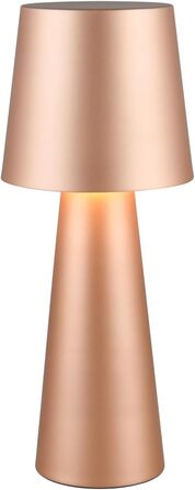 Торшер Hailey зі шнуровим вимикачем, IP20 для дому, без лампи, висота 40 см, діаметр 16 см (лампа настільна, кавова)