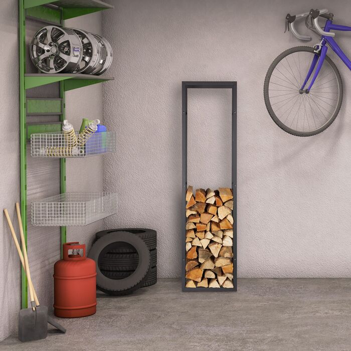 Стильна полиця для дров Relaxdays