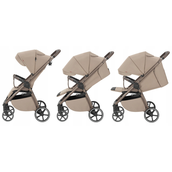 Дитячий прогулянковий візок CARRELLO BRAVO M/Lite, колір Flax Green