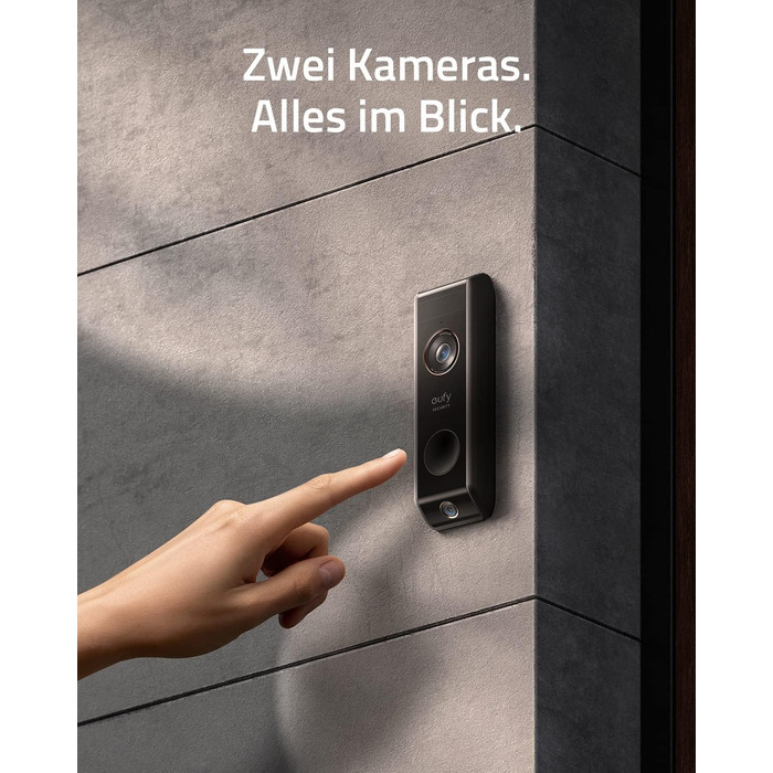 Відеодзвінок eufy Security S330 з камерою та Homebase: 2K, безкоштовне зберігання, нічний режим, датчик руху, розпізнавання пакунків