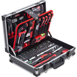 Набір інструментів Meister 131 предметів Knipex & Wera в алюмінієвому кейсі - професійний валіза з інструментами