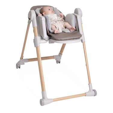 Дитячий стільчик Chicco Polly Armonia: 9 рівнів висоти, 3 положення, компактний, 4 колеса, коричневий