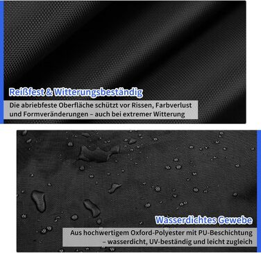Чохол для парасольки/маркетки: захист від сонця та УФ-променів, діаметр до 400 см, розмір 300x300 см. Колір: коричневий/чорний. З підсилювачем.
