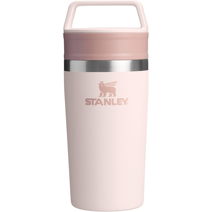 Термокружка Stanley Cafe з нержавіючої сталі - 0.35л (Rose Quartz) - для кави та напоїв на виніс