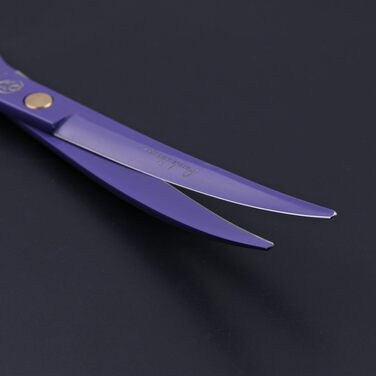 Професійний набір для стрижки собак Purple Dragon, 17,8 см, вигнуті ножиці і ножиці з кишенею-для перукаря для домашніх тварин або сім'ї 7,0 дюймів фіолетовий