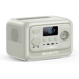 Портативна електростанція Elite 30 V2-Helles Sandgrau: 288 Wh, 600W, LFP акумулятор, сонячний генератор для кемпінгу та надзвичайних ситуацій