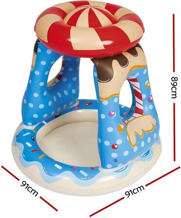 Дитячий надувний басейн Bestway Candyville 91x91x89 см