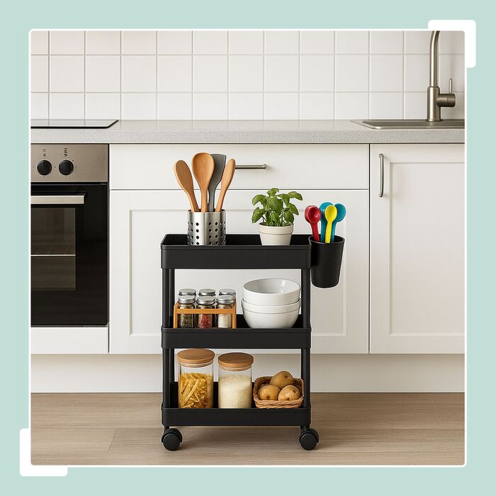 Трьох'ярусна візок Relaxdays