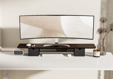 Настільна підставка для монітора OfficePro MR177DW Dark Wood/Black