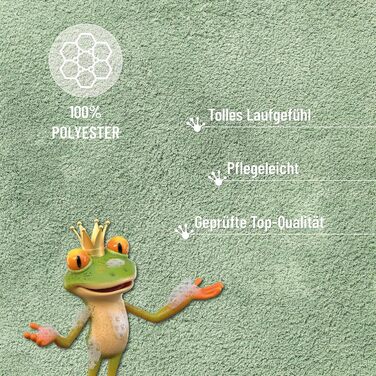 Килимок для ванної кімнати Lind Grün (55 x 65 см) - м'який, антиковзний, пральний