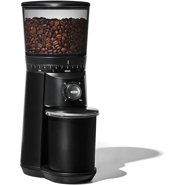 Кавомолка OXO Brew з конічним жорном, матовий чорний колір (8722600)