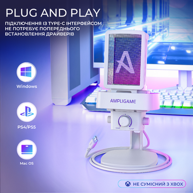 USB мікрофон Fifine Q8PRO White