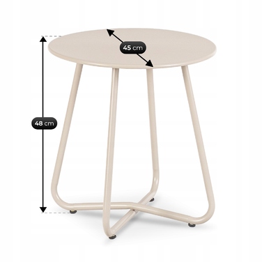 Комплект садових меблів MEBEL ELITE, тканина, бежевий, 3 предмети