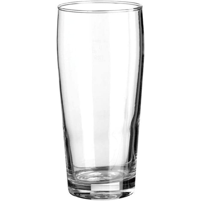 Пивний келих, 630 мл, об'ємом 0,5 л, скляний, прозорий, 12 шт. (300 мл), 33049 Willi Willibecher