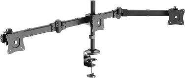 Підставка для монітора RICOO на 2 монітори, Dual Monitor Arm, TS7811, для комп'ютерів та ігор, 13-27 дюймів
