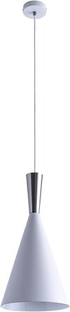 Підвісна лампа Кухонна лампа Підвісна підвісна лампа Їдальня Настільна лампа 1,5 м Текстильний кабель Коротке 18,5 см E27, Колір Тип лампи (Білий/Алюміній, 1-світло)