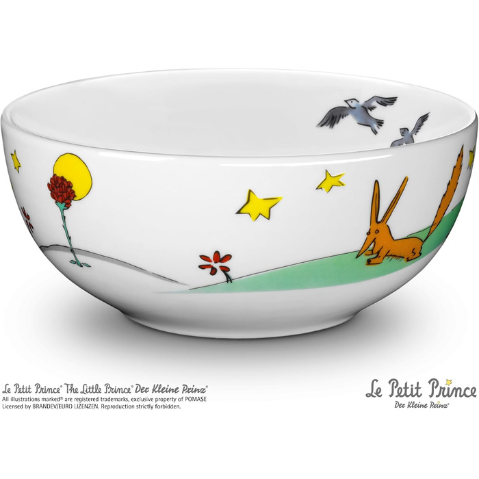 Набір дитячого посуду WMF Der kleine Prinz, 6 предметів – нержавіюча сталь, персоналізована гравірування, придатний для миття в посудомийній машині, подарунок на народження або хрещення