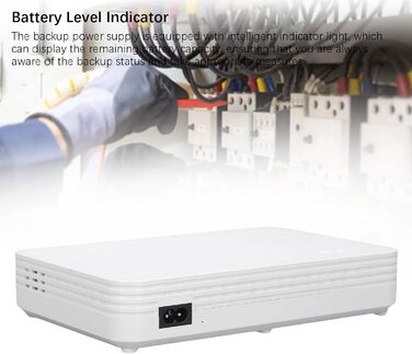 Mini UPS Marhynchus 8000mAh з батареєю, індикатором та підтримкою англійської мови для роутера, камери, телефону (EU-штекер)