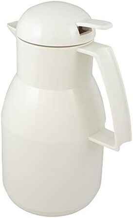 Термос Helios Top Push з нержавіючої сталі, 1 літр (1000 мл), білий