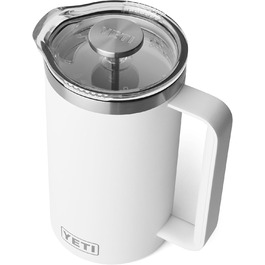 Термос YETI Rambler Stempelkanne, 1 літр, білий