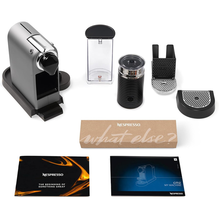 Кавомашина Nespresso Krups Citiz & Milk XN741B с автоматичним відключенням, срібна