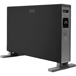 Конвектор BLACK+DECKER BXCSH1800E, 1800 Вт, 1800W, чорний, з можливістю кріплення на стіну, цифровий дисплей