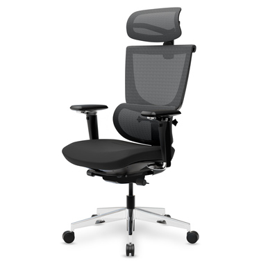 Крісло Mealux S8 Air Fabric Black (арт. HF-S8P F/B)