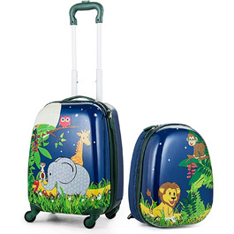Дитяча валіза RELAX4LIFE на коліщатках, дитяча валіза вагою 2 тонни, валіза(16 дюймів) рюкзак (12 дюймів), дитяча Дорожня валіза, дитяча
