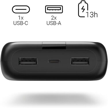 Портативний зарядний пристрій, антрацит, 24000mAh, USB-C, 2 шт.