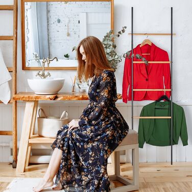 Підставка для рушників дерев'яна та металева Relaxdays