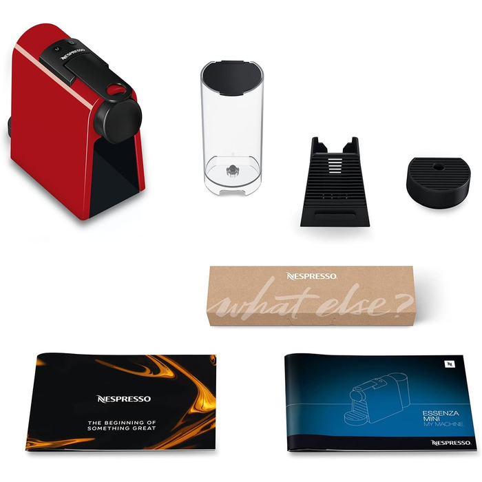 Кавомашина Nespresso DeLonghi Essenza Mini EN85.R червона