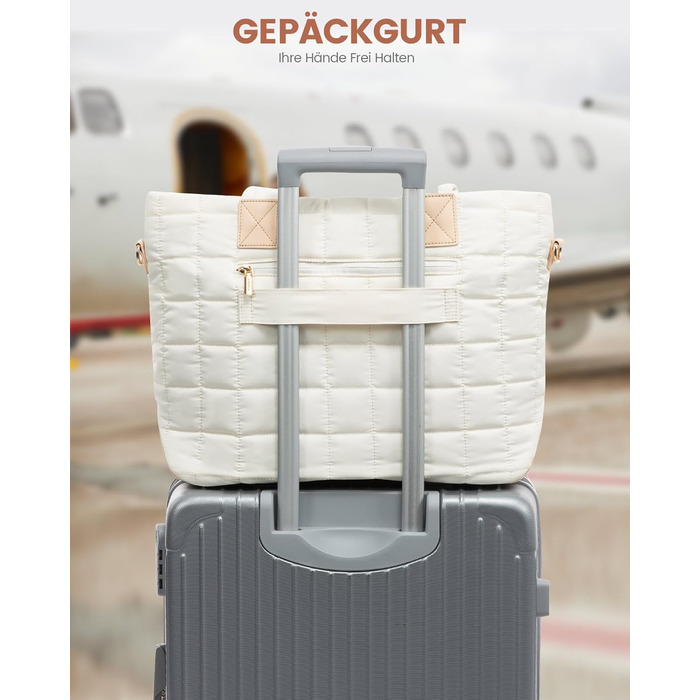 Сумка для ноутбука LOVEVOOK для жінок, 15.6 дюймів, бежева: робоча, для навчання, універсальна