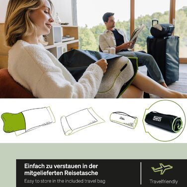 BLACKROLL® Recovery Pillow Set Jersey Anthrazit: ергономічна подушка для шиї та голови з Memory Foam, комплект з додатковим чохлом. Виготовлено в Німеччині. Подушка та чохол антрацитового кольору.