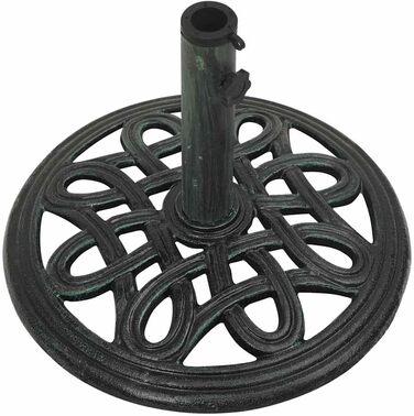 Підставка для парасольки від сонця, металева, біла, 45x45x30 см, vidaXL