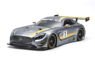 Tamiya 58639 Модель автомобіля Mercedes AMG GT3 1/10 (TT-02) - RC багі, електричний, збірний набір, полікарбонатний кузов, для треку