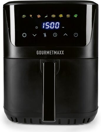 Фритюрниця повітряна GOURMETmaxx з 2 камерами | 10L | Вертикальна, з сенсорним дисплеєм