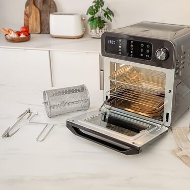 Мультиварка Cecotec Bake&Fry 1500 Touch: піч, фритюрниця, 15 л, 1700 Вт, сенсорний екран, нержавіюча сталь