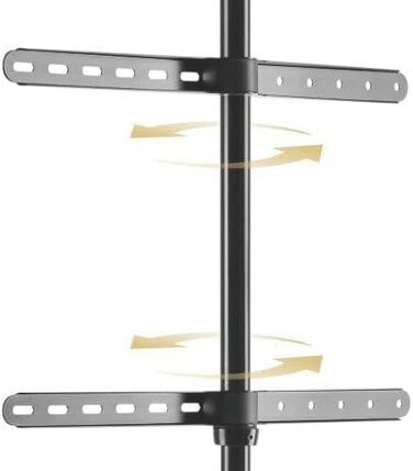 Підставка для телевізора TECHLY 49-70 дюймів для LCD/LED/Plasma, темний горіх