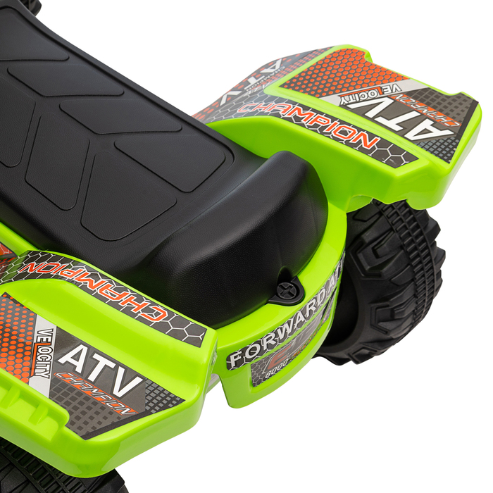 HOMCOM Міні Електроквадроцикл для дітей, електричний квадроцикл (ATV) для дітей, візок з переднім світлом, дитячий транспортний засіб, дитячий мотоцикл, електроквадроцикл для дітей віком 18-36 місяців, зелений | Aosom