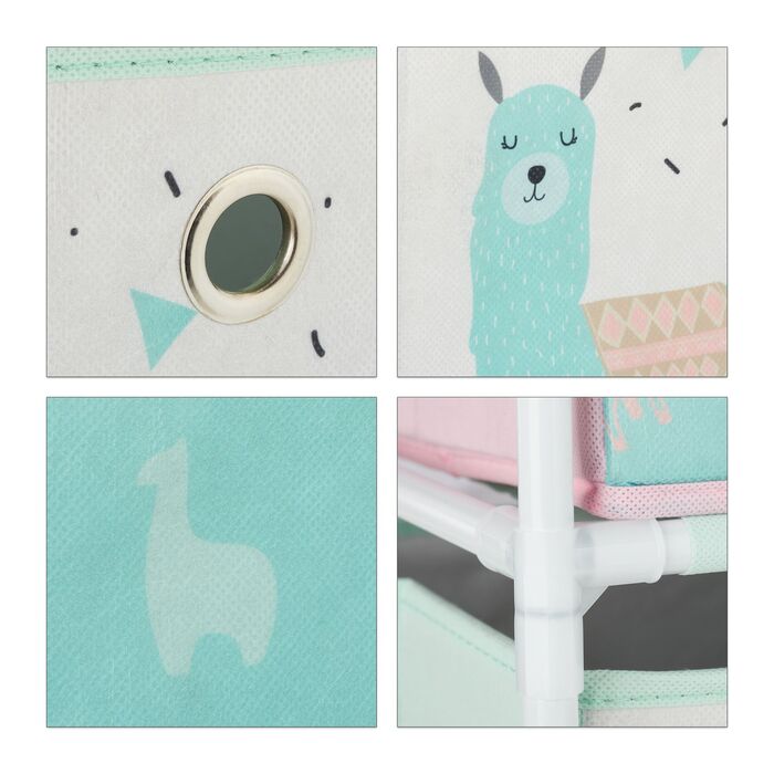 Поличка Relaxdays для дітей з ламою та коробками