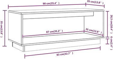 Тумба під телевізор 90x35x35 см Масив сосни