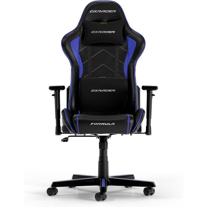 Оригінальне ігрове крісло DXRacer FORMULA L PVC Leather (Чорний/Індиго)