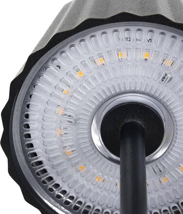 LED акумуляторна настільна лампа Lindby з димером та сенсорним керуванням, портативна, IP54, для дому та саду (чорна)