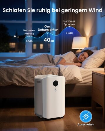 Електричний осушувач повітря 20л/день з цифровим дисплеєм, таймером та підключенням до каналізації. Для дому, підвалу та вітальні.