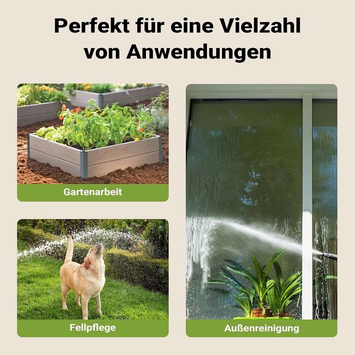 XPOtool Шланг-катушка на стіну з автозмотуванням та 15м водяного шлангу для поливу саду