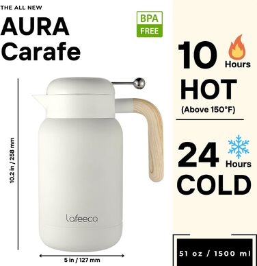Термос-глечик Aura Dune: 1.5 л, вакуумна ізоляція, нержавіюча сталь, без BPA